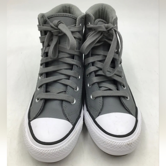 Converse Chuck Taylor 168869C Gray Leather High Top Tennis -Sz 5 men/Sz … - Picture 2 of 5